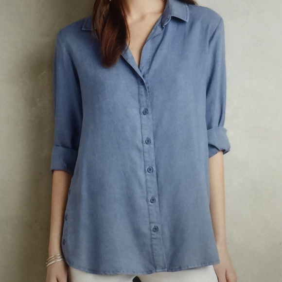 Anthropologie Tops - Anthropologie Cloth and Stone Side Button Tunic SP